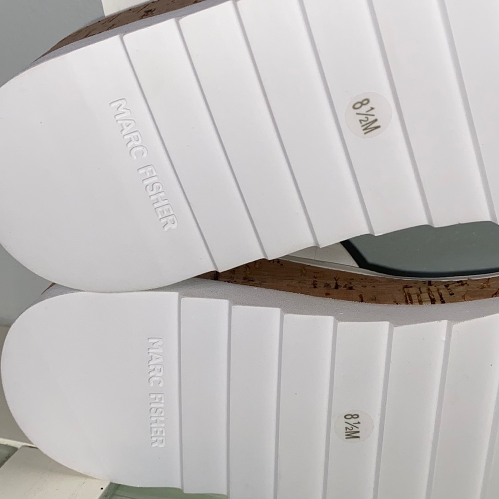 MARC FISHER GILMA2 White Croc Print Cork Wedge SANDAL-Women’s Sz 8.5-NWT! - Picture 13 of 13